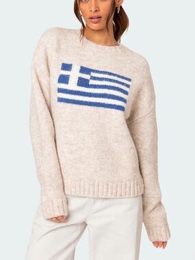 NWT Edikted Greece Oversized Chunky Knit Sweater